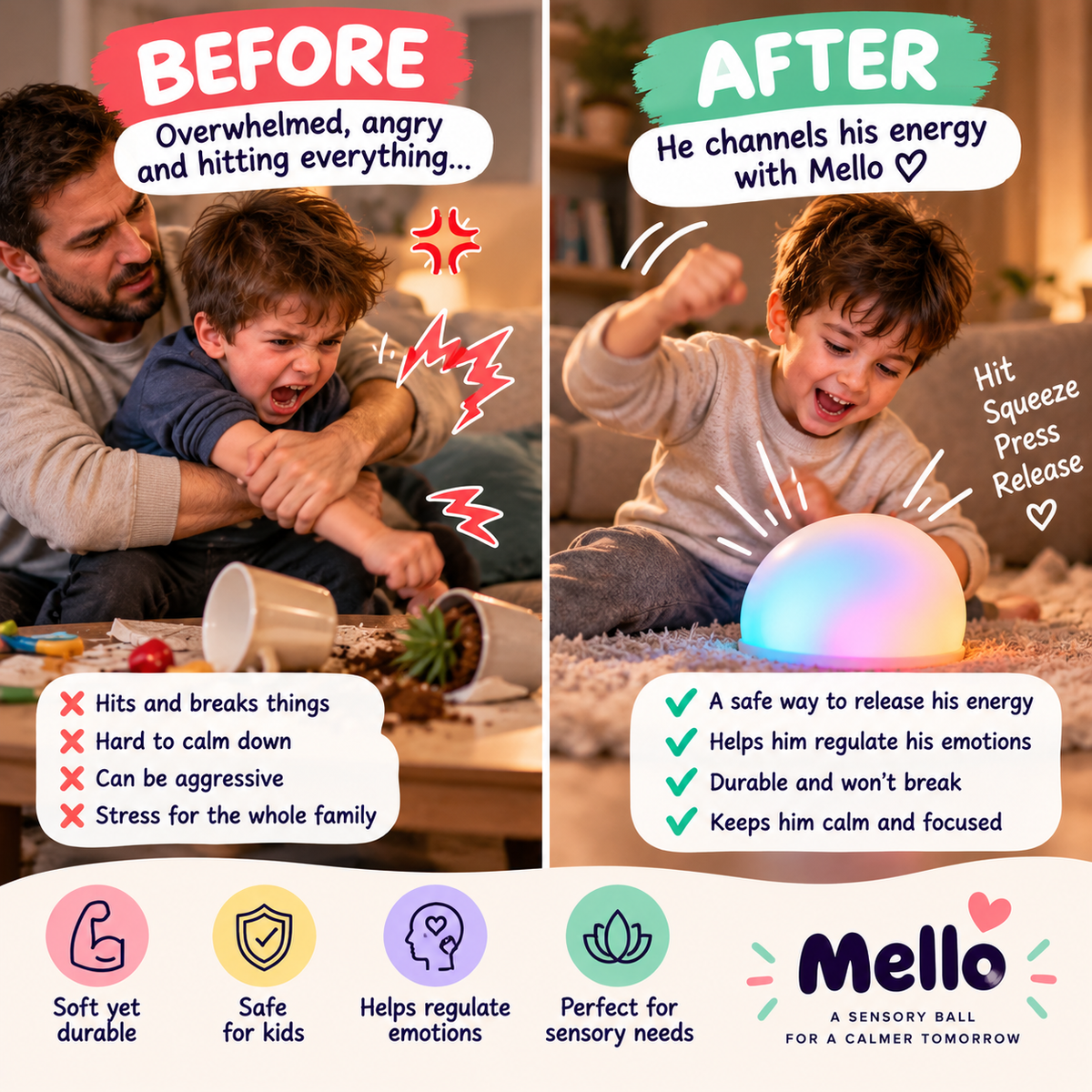 Mello™ Color-Changing Sensory Light